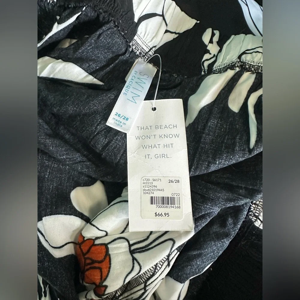 Torrid Floral Black and White Dress/Skirt - Picture 3 of 3